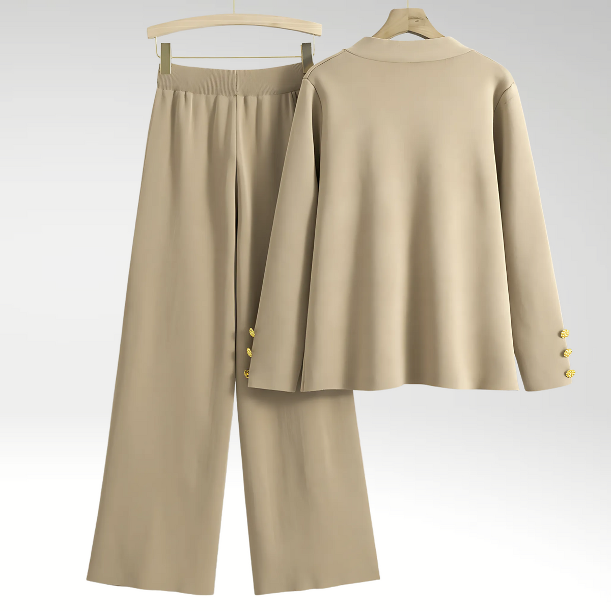 Natalie | Women's Elegant Button-Front Two-Piece Set