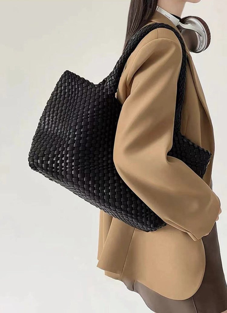 Roserow | Women’s Large Woven Basket Tote Bag