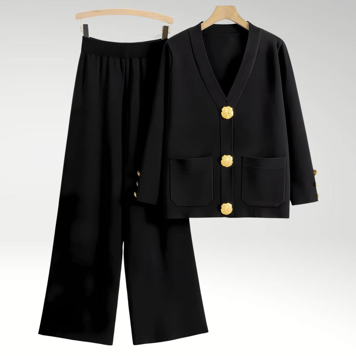 Natalie | Women's Elegant Button-Front Two-Piece Set
