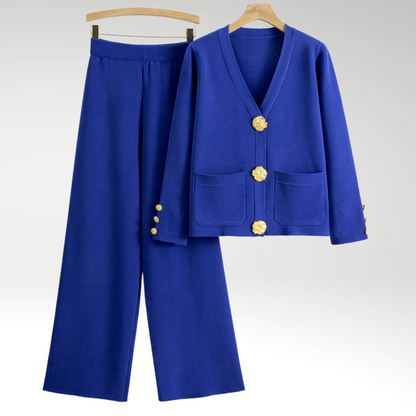 Natalie | Women's Elegant Button-Front Two-Piece Set