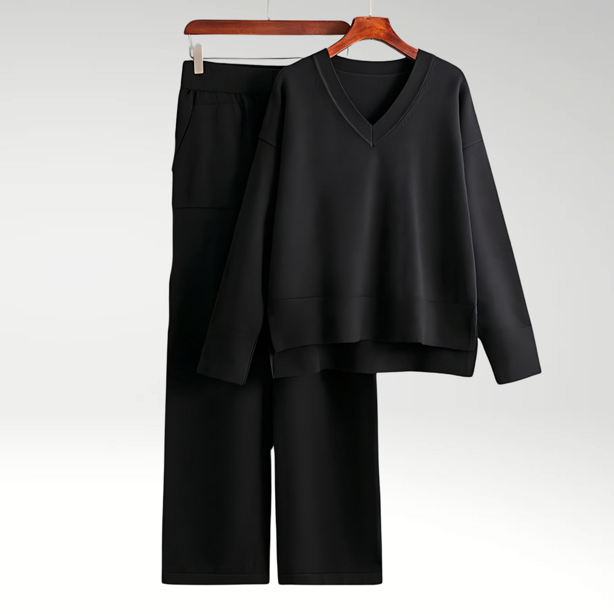 Grace | Women's Luxe V-Neck Two-Piece Set
