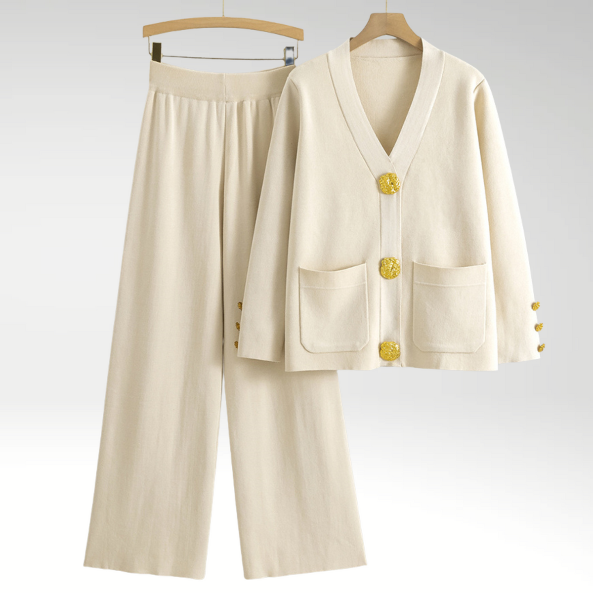 Natalie | Women's Elegant Button-Front Two-Piece Set