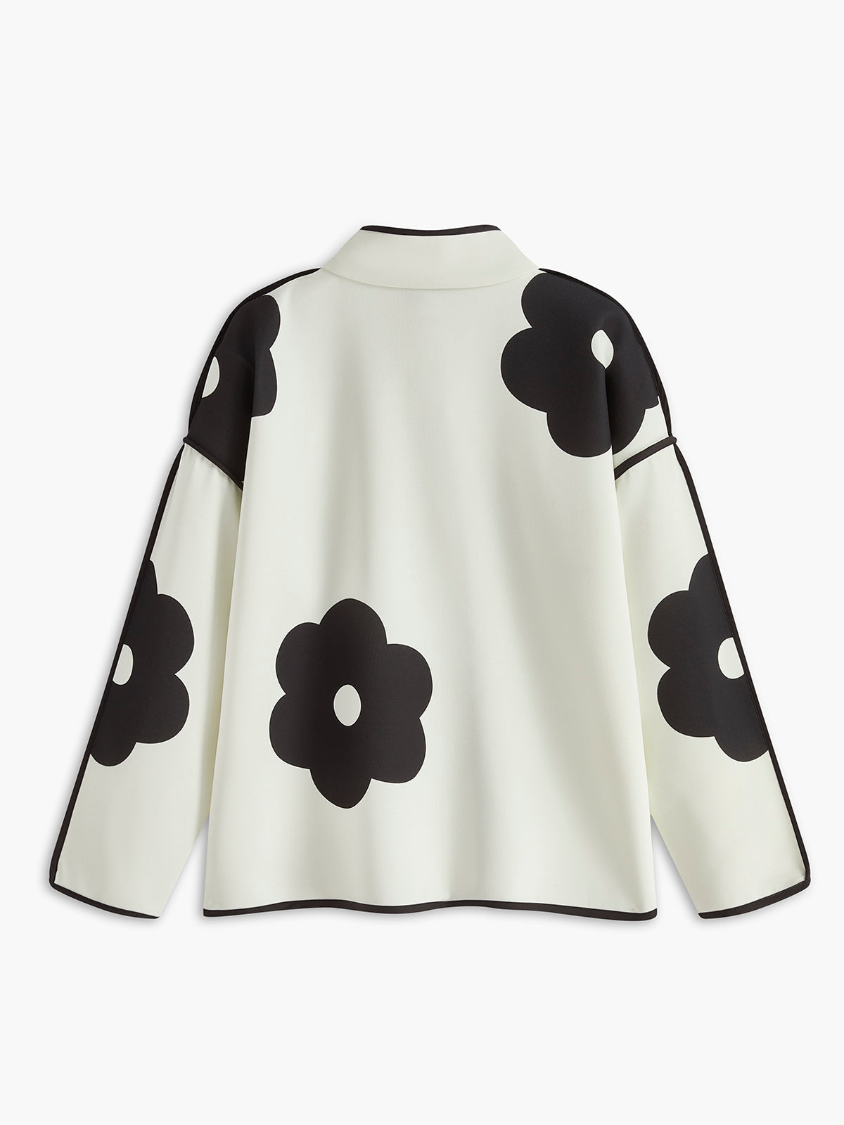 Samantha | Women's Floral Print Button-Front Jacket