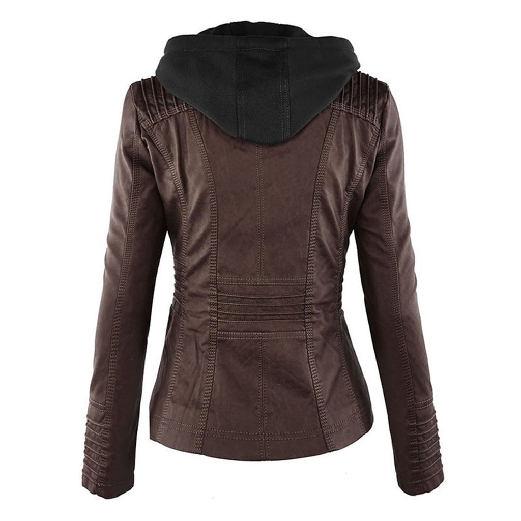 Ashley | Women's Fitted Hooded Zip-Up Jacket