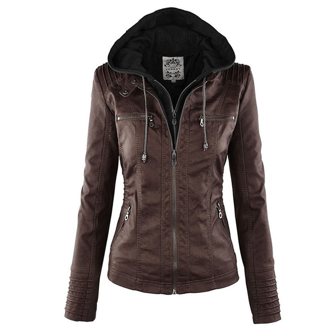 Ashley | Women's Fitted Hooded Zip-Up Jacket