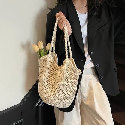 Roserow | Women’s Boho Drawstring Shoulder Bag
