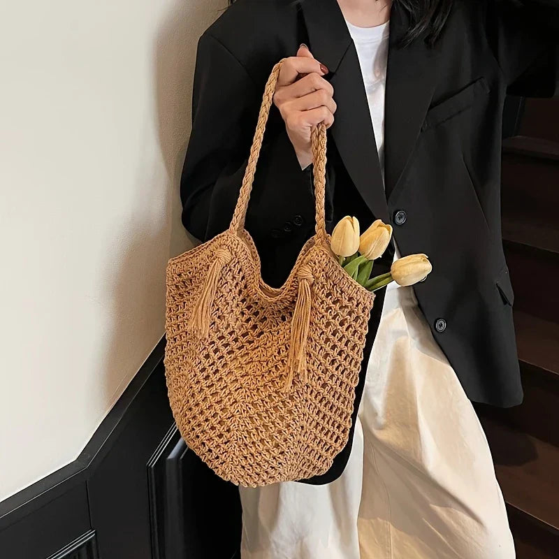 Roserow | Women’s Boho Drawstring Shoulder Bag