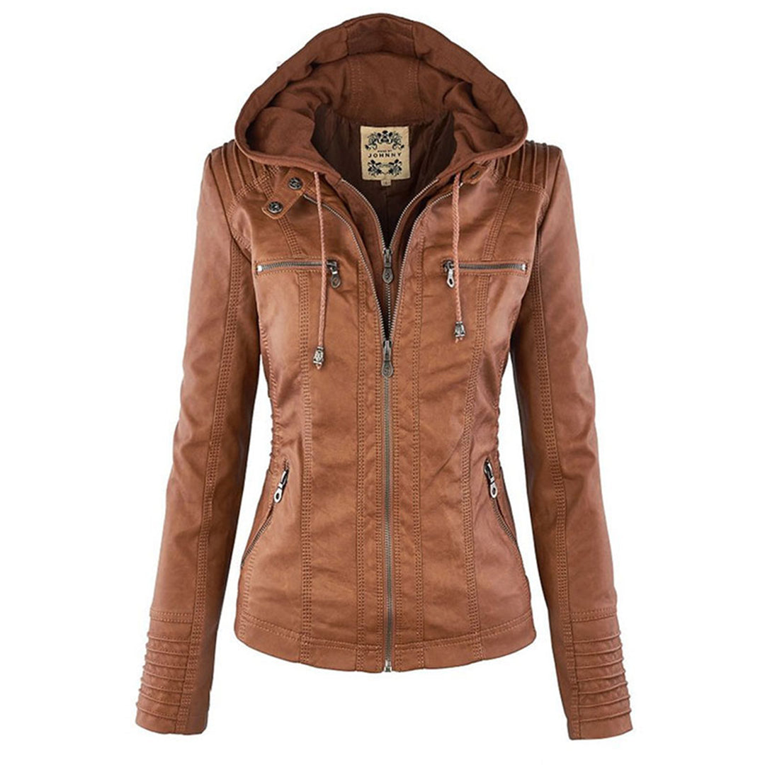 Ashley | Women's Fitted Hooded Zip-Up Jacket