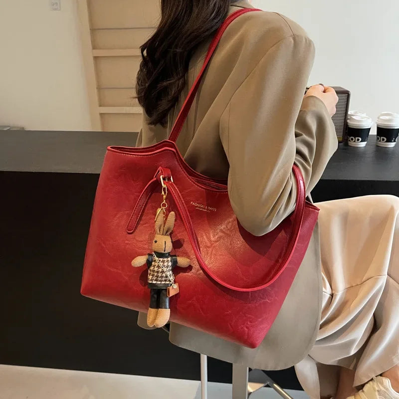 Roserow | Women’s Large Teddy Charm Tote Bag
