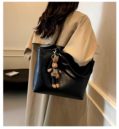 Roserow | Women’s Large Teddy Charm Tote Bag