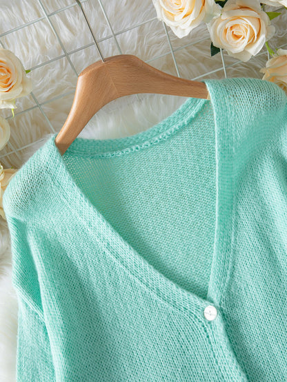 Roserow | Women’s Soft V-Neck Button Cardigan