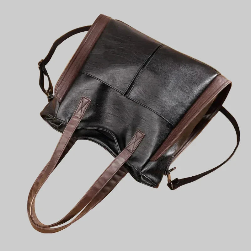 Roserow | Women’s Large Two-Tone Structured Tote Bag