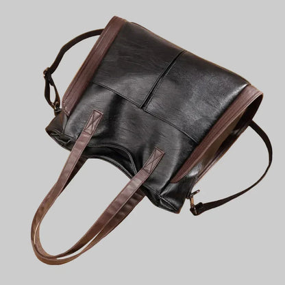 Roserow | Women’s Large Two-Tone Structured Tote Bag