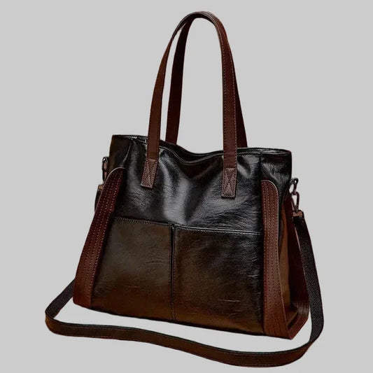 Roserow | Women’s Large Two-Tone Structured Tote Bag