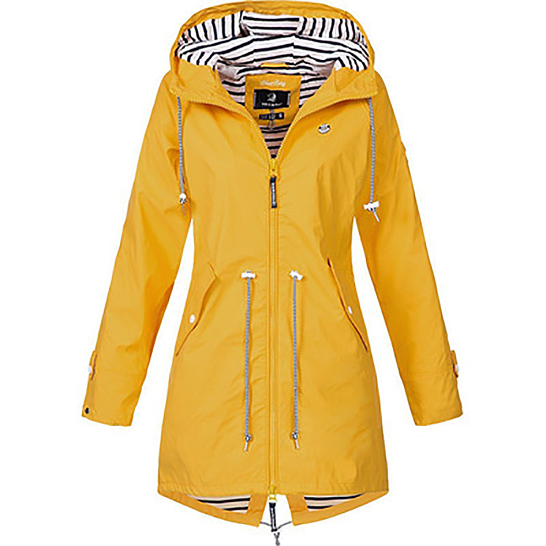 Brooke | Women's Hooded Drawstring Rain Jacket