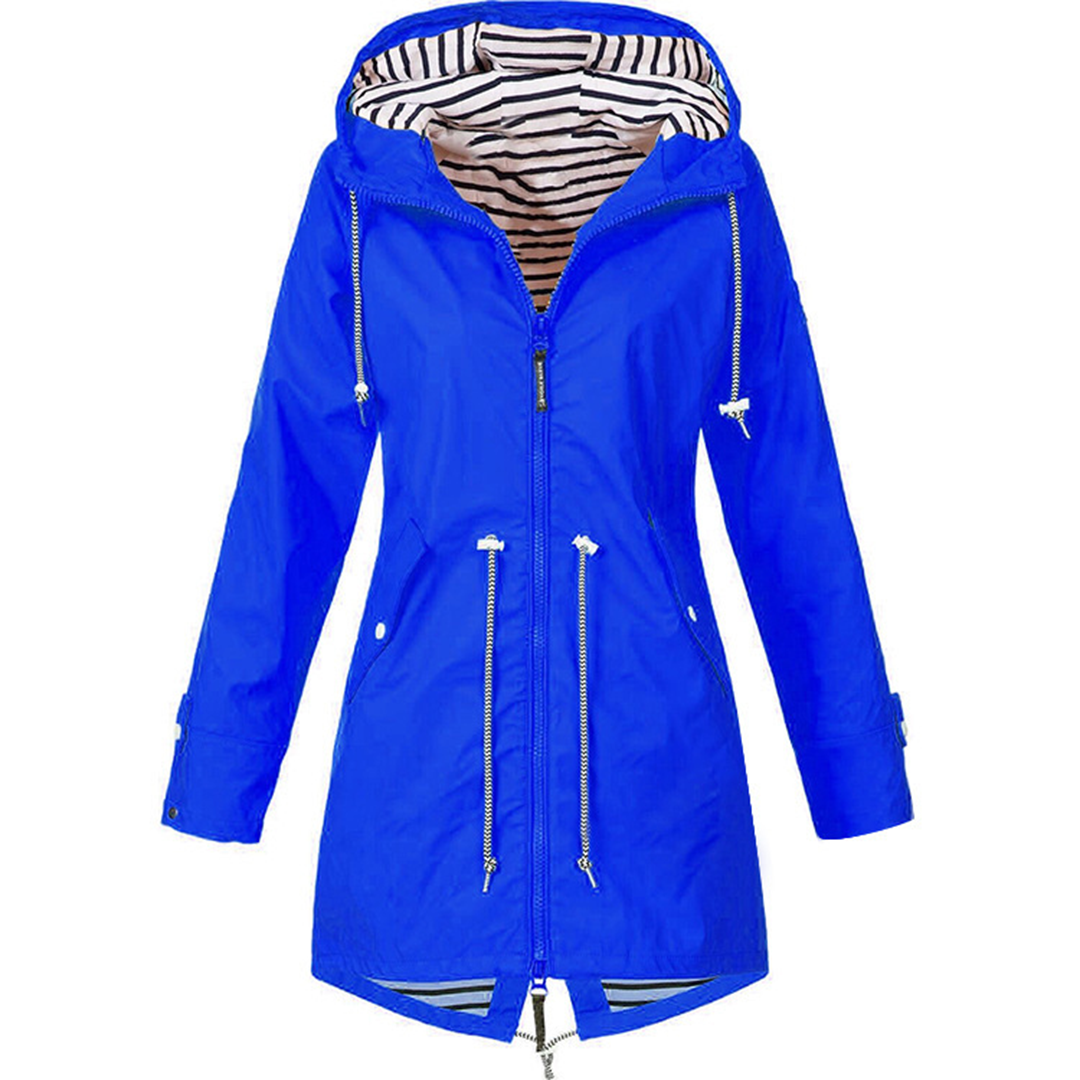 Brooke | Women's Hooded Drawstring Rain Jacket