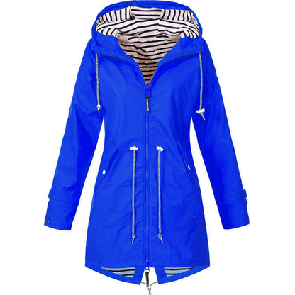 Brooke | Women's Hooded Drawstring Rain Jacket