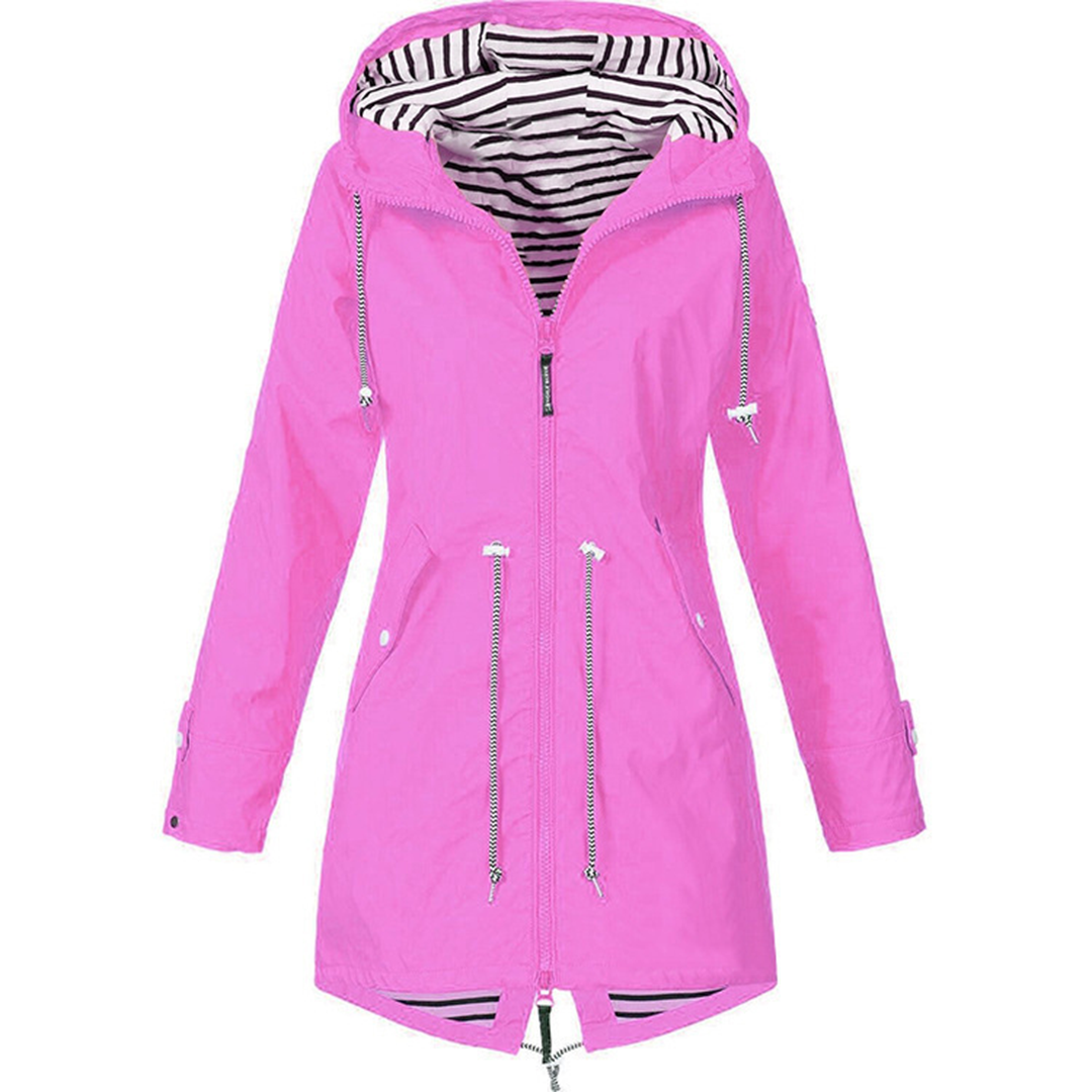 Brooke | Women's Hooded Drawstring Rain Jacket