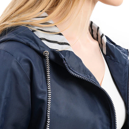 Brooke | Women's Hooded Drawstring Rain Jacket