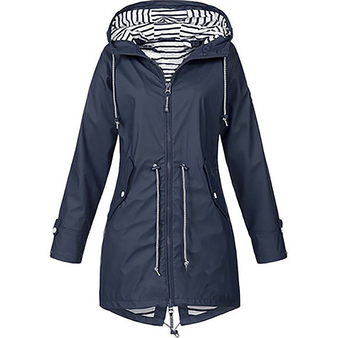 Brooke | Women's Hooded Drawstring Rain Jacket