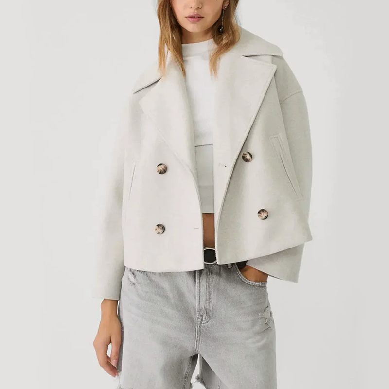 Roserow | Women's Cropped Double-Breasted Jacket