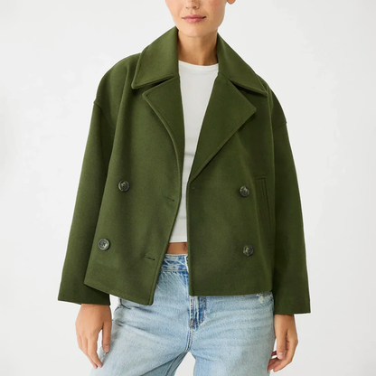 Roserow | Women's Cropped Double-Breasted Jacket