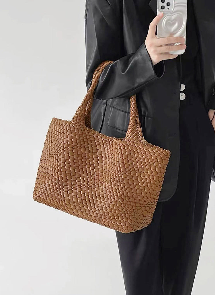 Roserow | Women’s Large Woven Basket Tote Bag