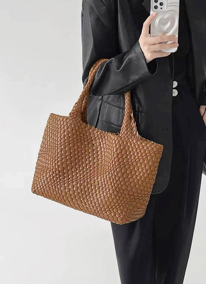 Roserow | Women’s Large Woven Basket Tote Bag