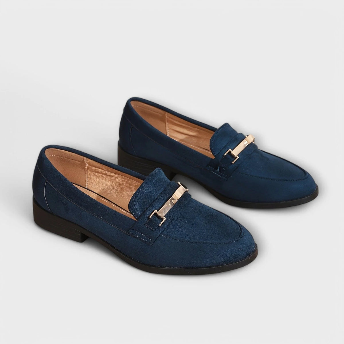 Roserow | Women’s Gold Chain Detail Loafers