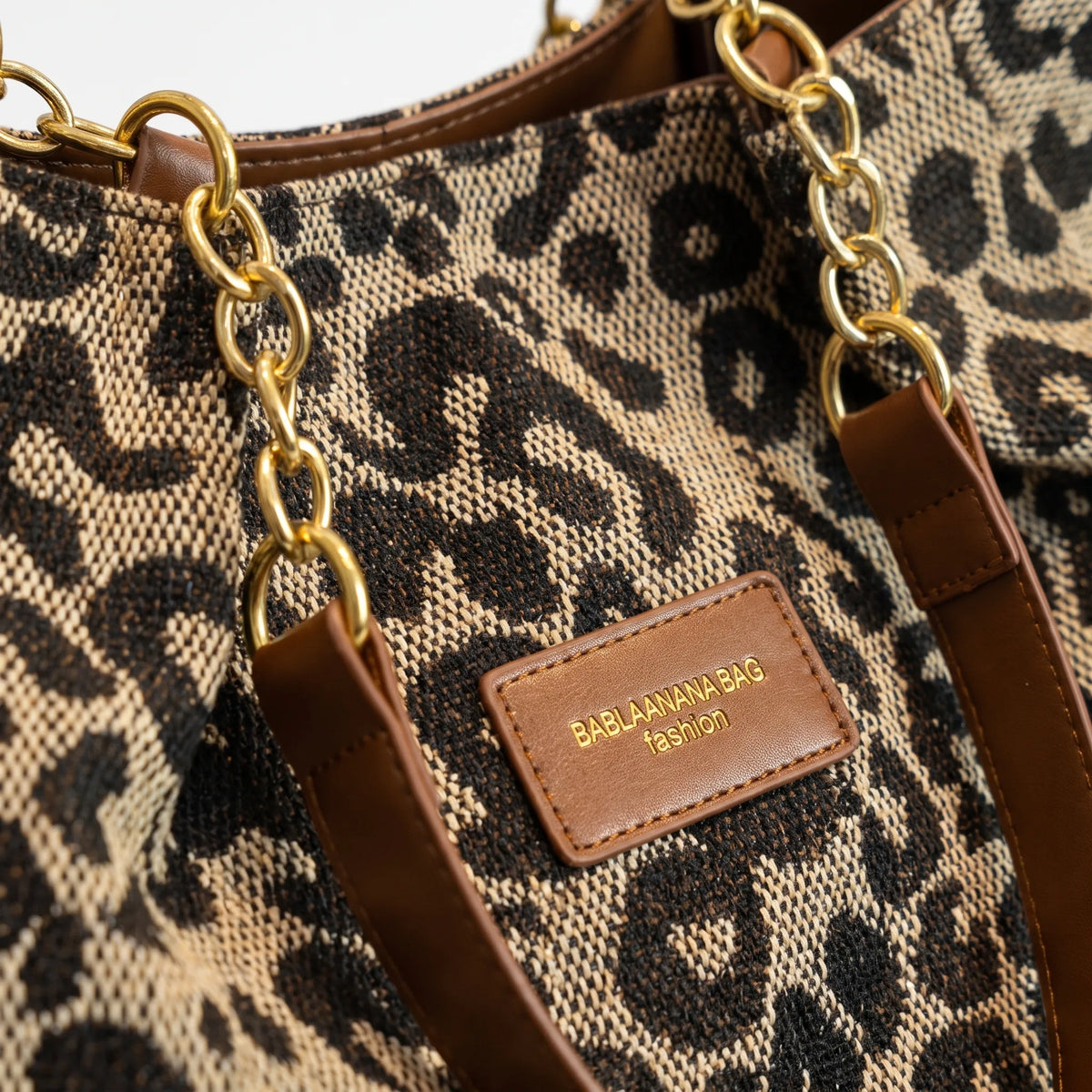 Roserow | Women’s Leopard Print Spacious Tote Bag