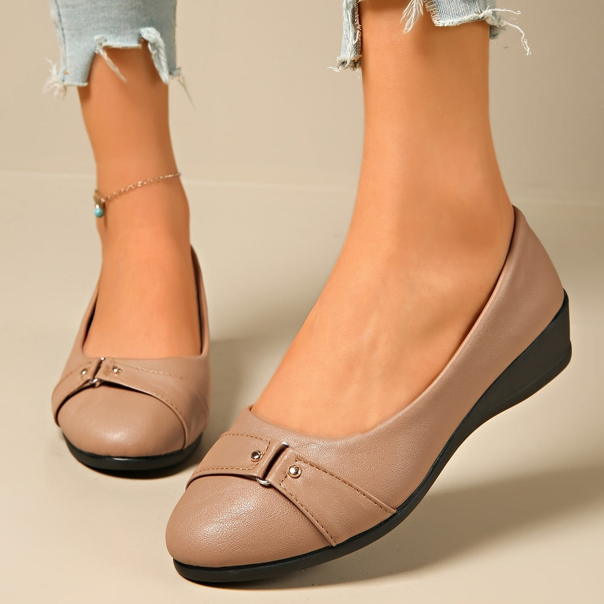 Roserow | Women’s Comfort Wedge Ballet Flats
