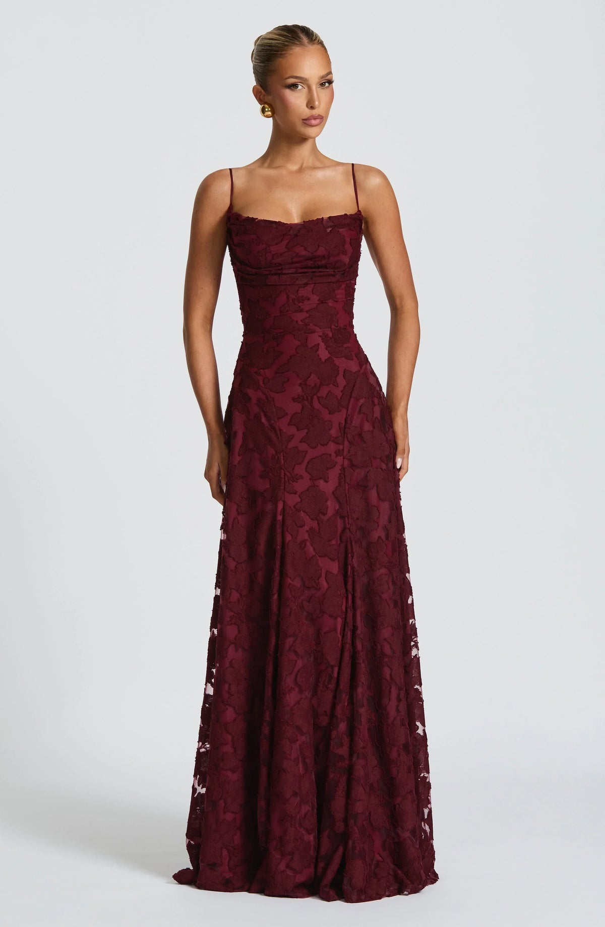 Roserow | Women’s Elegant Draped Maxi Dress