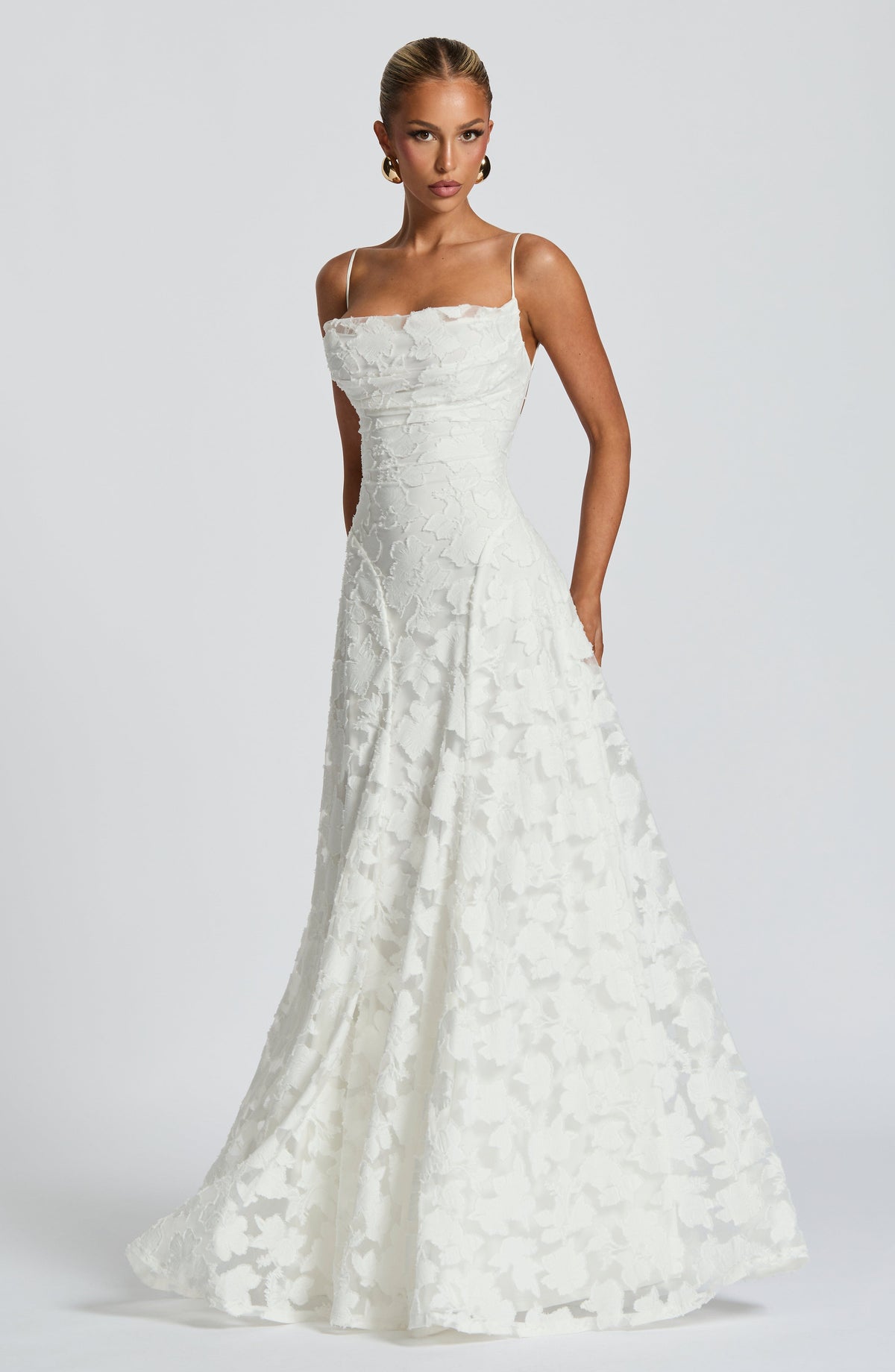 Roserow | Women’s Elegant Draped Maxi Dress