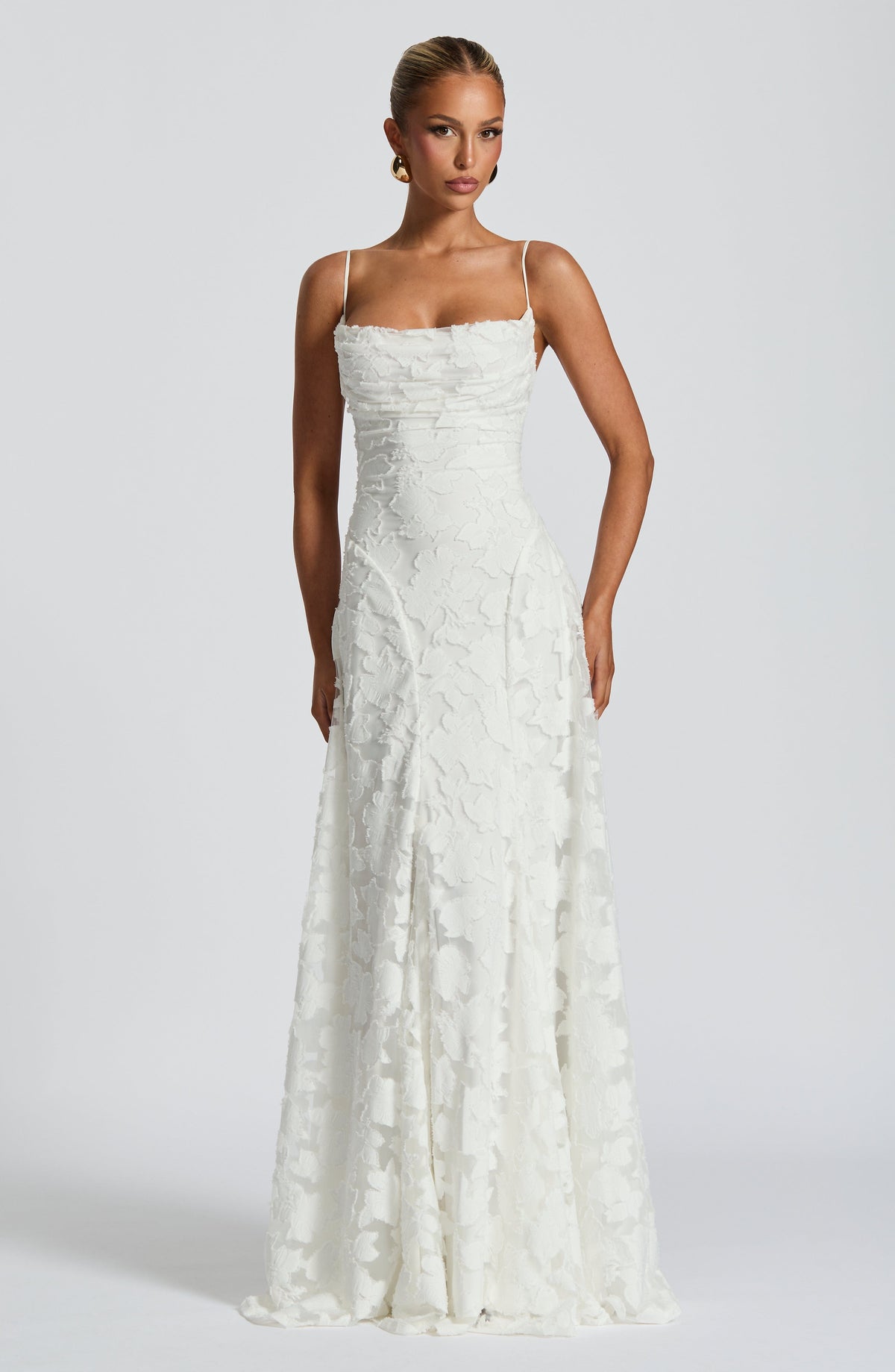 Roserow | Women’s Elegant Draped Maxi Dress