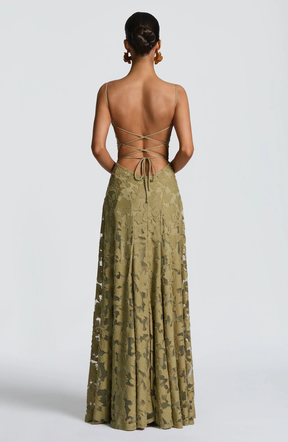 Roserow | Women’s Elegant Draped Maxi Dress