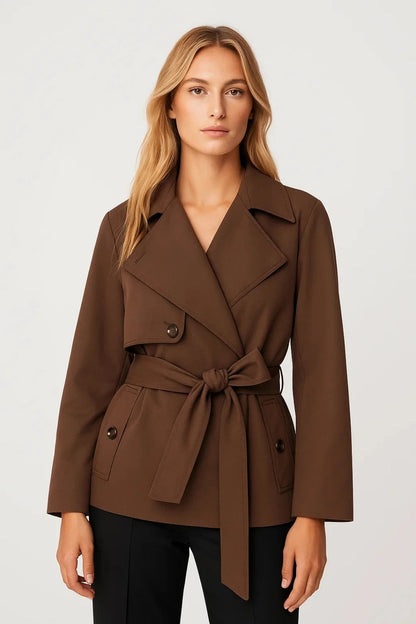Olivia | Women's Belted Wrap Blazer Jacket