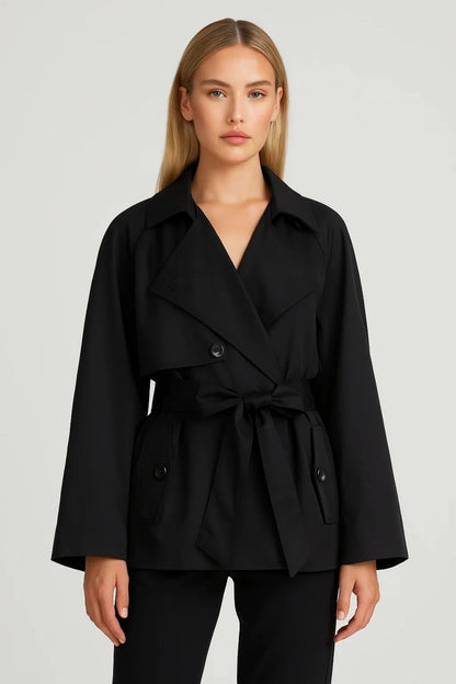 Olivia | Women's Belted Wrap Blazer Jacket