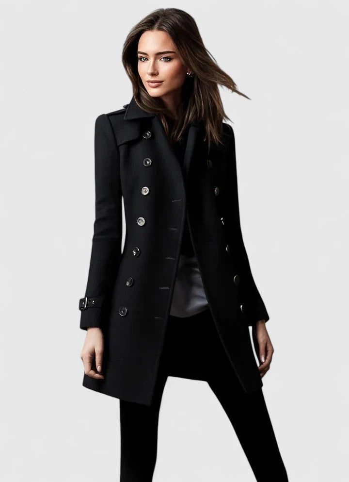 Roserow | Women’s Elegant Double-Breasted Coat