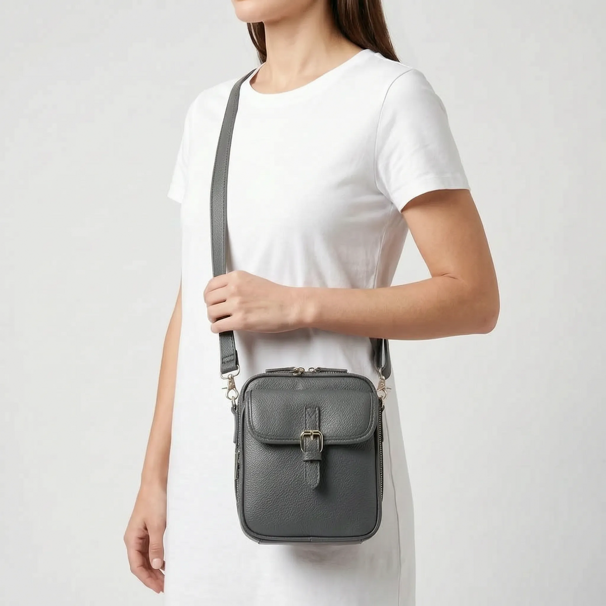 Roserow | Women’s Compact Structured Crossbody Bag