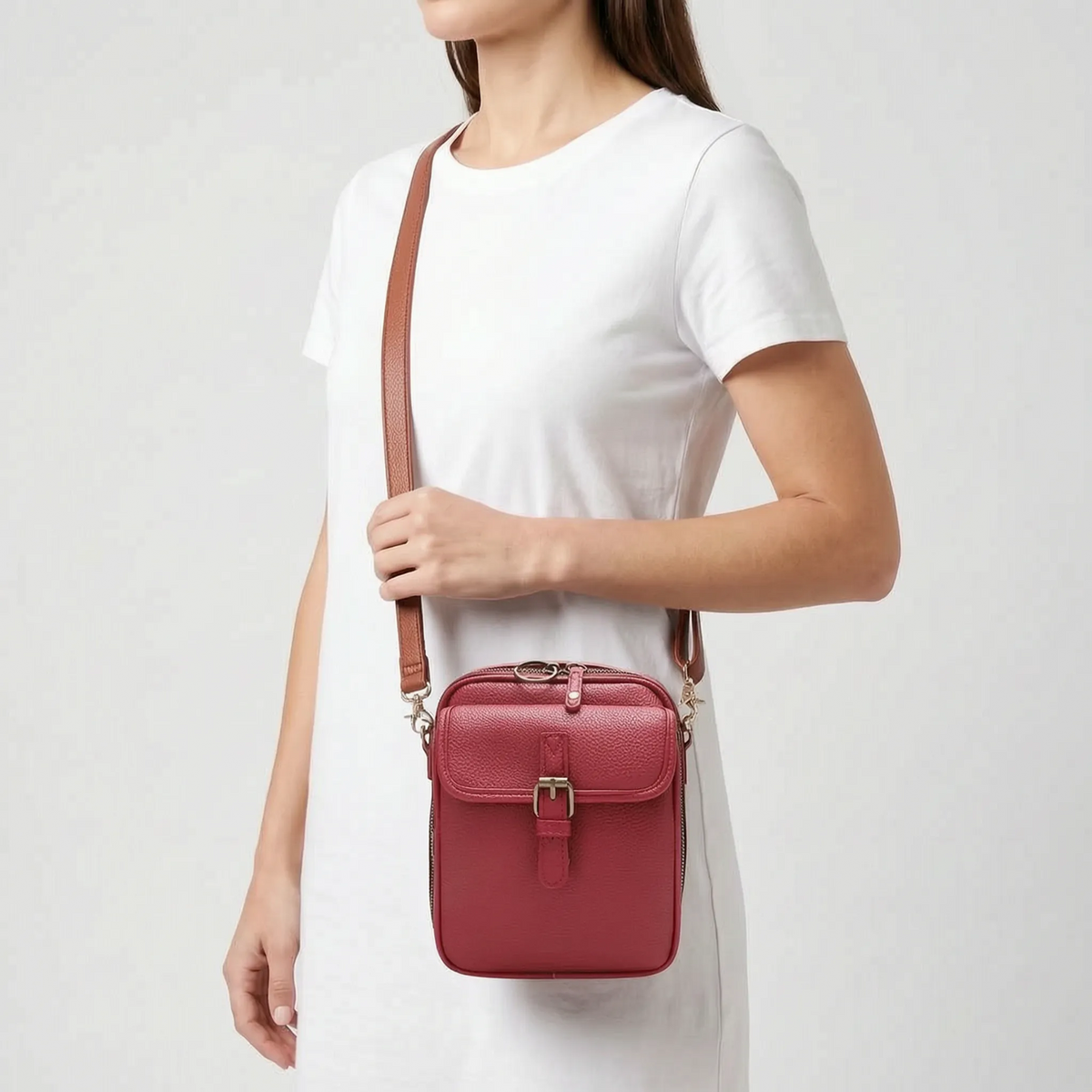Roserow | Women’s Compact Structured Crossbody Bag